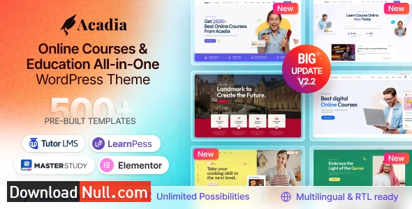 Education WordPress Theme – Acadia