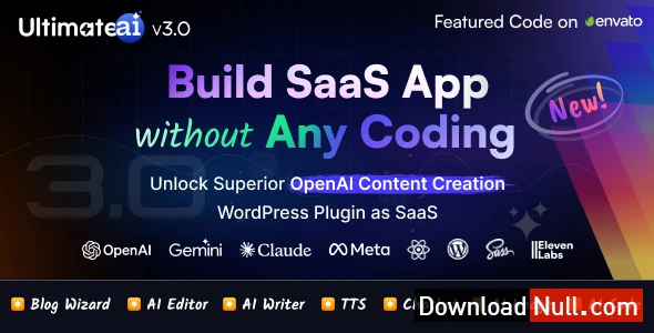 UltimateAI – OpenAI Content Generation WordPress App as SaaS