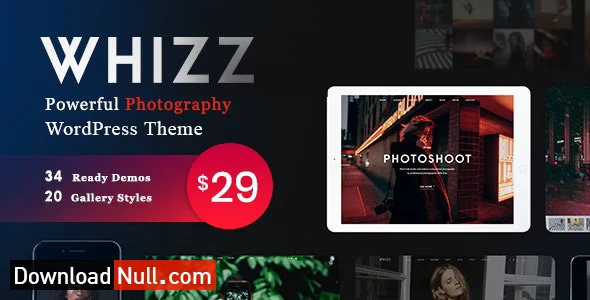 Whizz Photography WordPress Theme