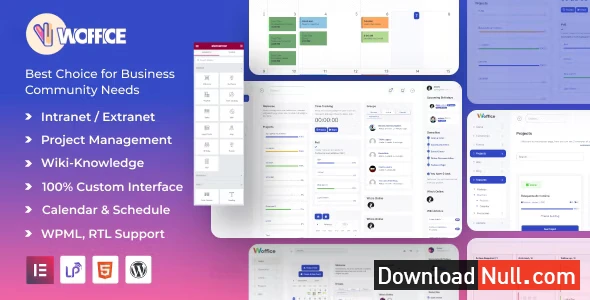 Woffice – Intranet, Extranet and Project Management WordPress Theme