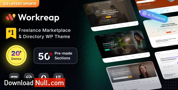 Workreap – Freelance Marketplace WordPress Theme